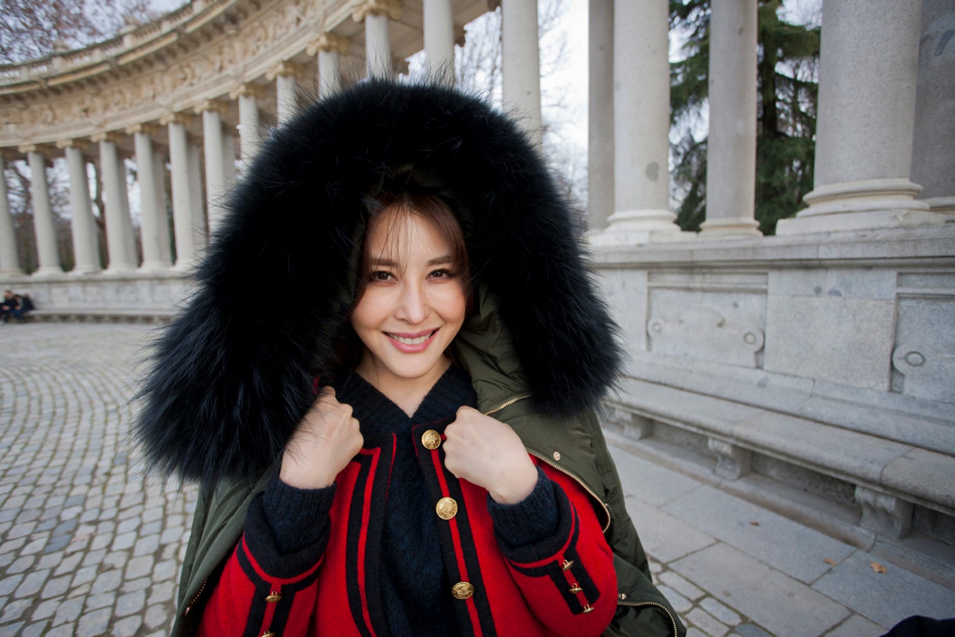 Actress Crystal Mu Chinese New Year Retiro Park Madrid