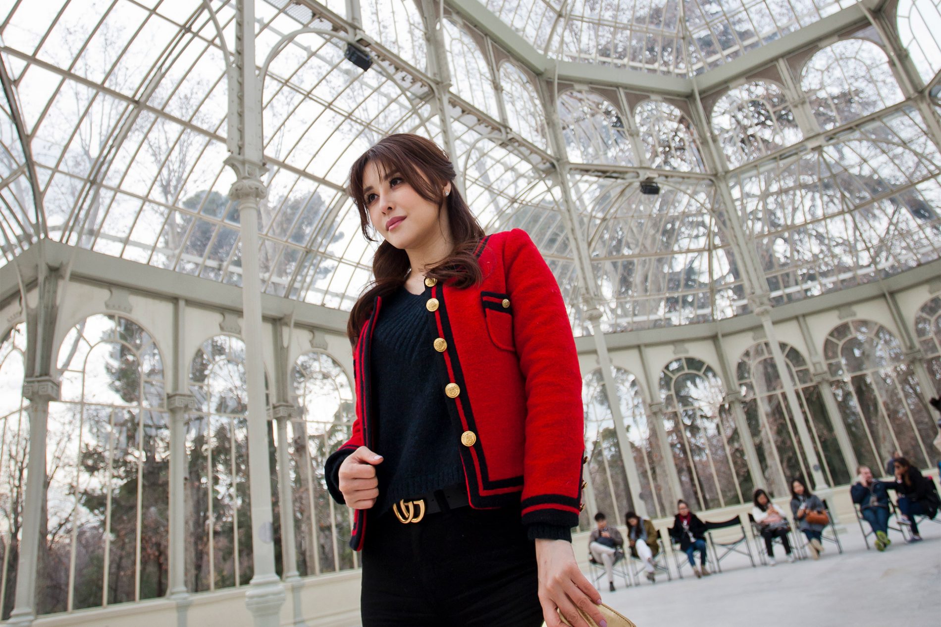 Actress Crystal Mu Gucci Belt Chinese New Year Glass Palace Madrid