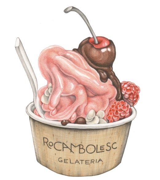 Rocambolesc Gelateria意大利冰淇淋，英格列斯塞拉诺52马德里门店
