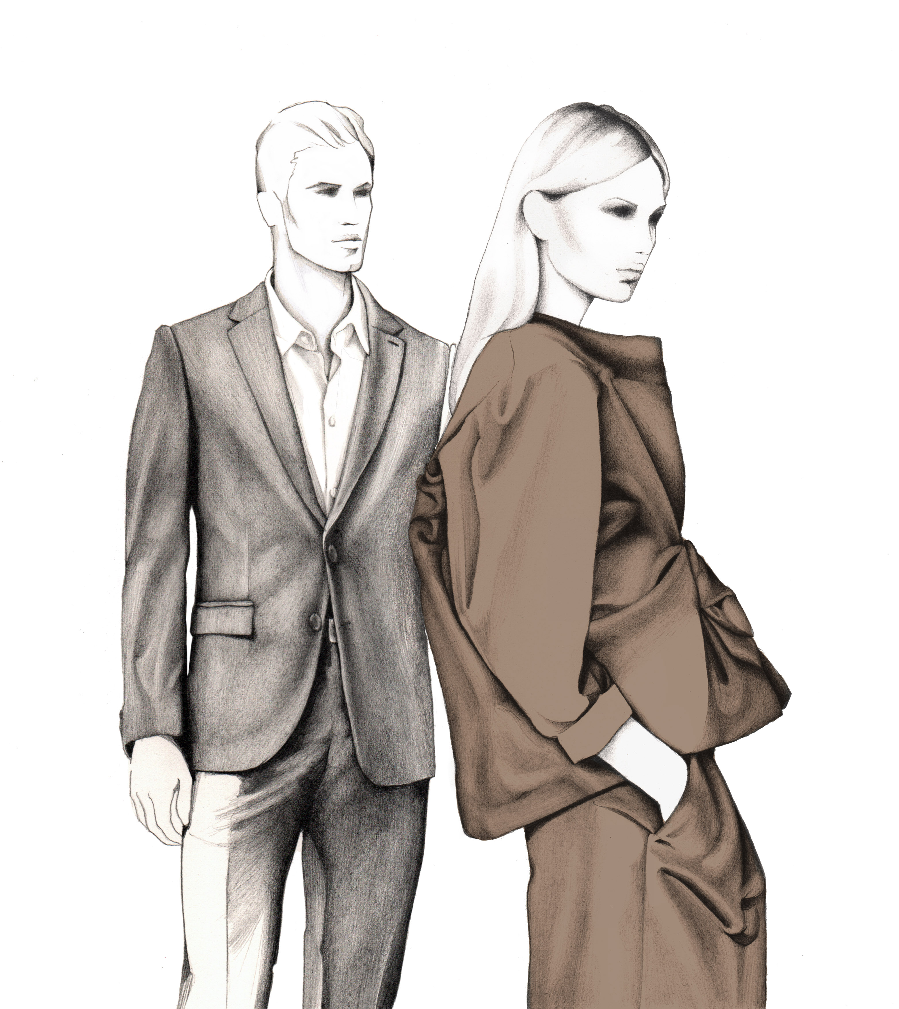 El Corte Inglés Luxury Designer Brands Fashion Illustration